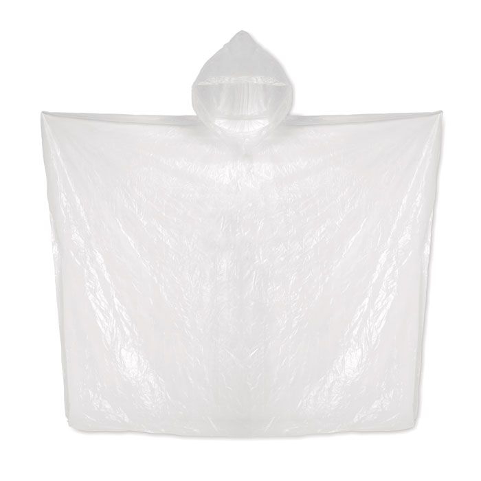 MO9993-22Sprinkle Pla Biologisch abbaubarer Poncho_ Transparent