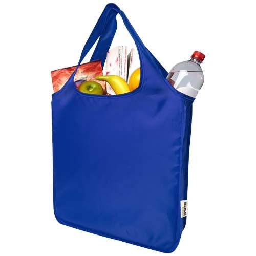 PF120614-3Ash grosse faltbare rPET Tragetasche 14L_ royalblau