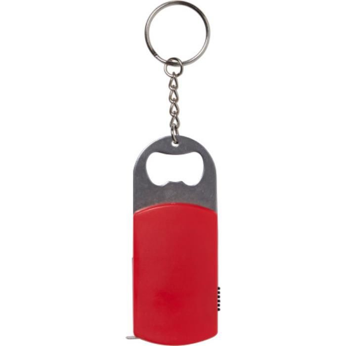 Schlüsselanhänger aus Kunststoff Karen, Rot