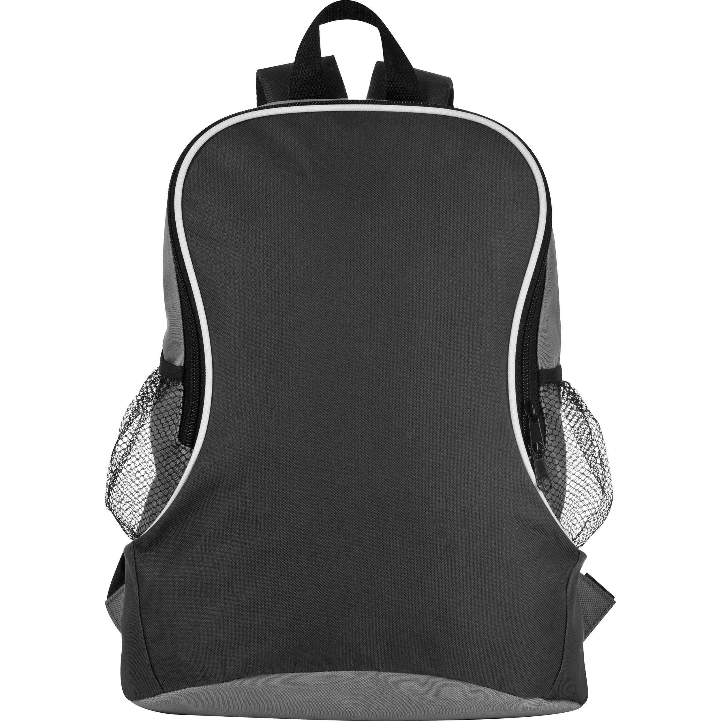 MA68933-03Rucksack mit Seitenfaechern aus Polyester_ schwarz