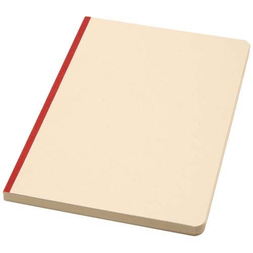 PF106125-1Liliana A5 Zuckerrohr und RPET Softcover Notizbuch_ ziegelstein