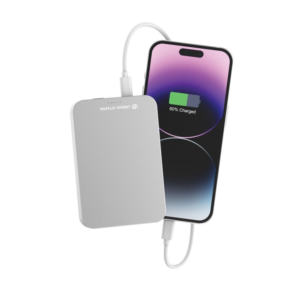 XDP322.84-2Urban Vitamin Compton 10000mAh Powerbank aus RCS Plastik_Alu_ silber