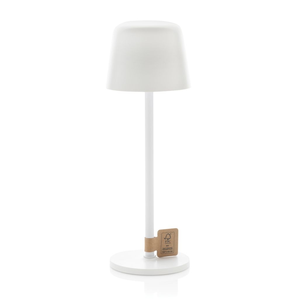 XDP513.97-03Zenic USB Tischleuchte aus RCS recyceltem Kunststoff_ weiss