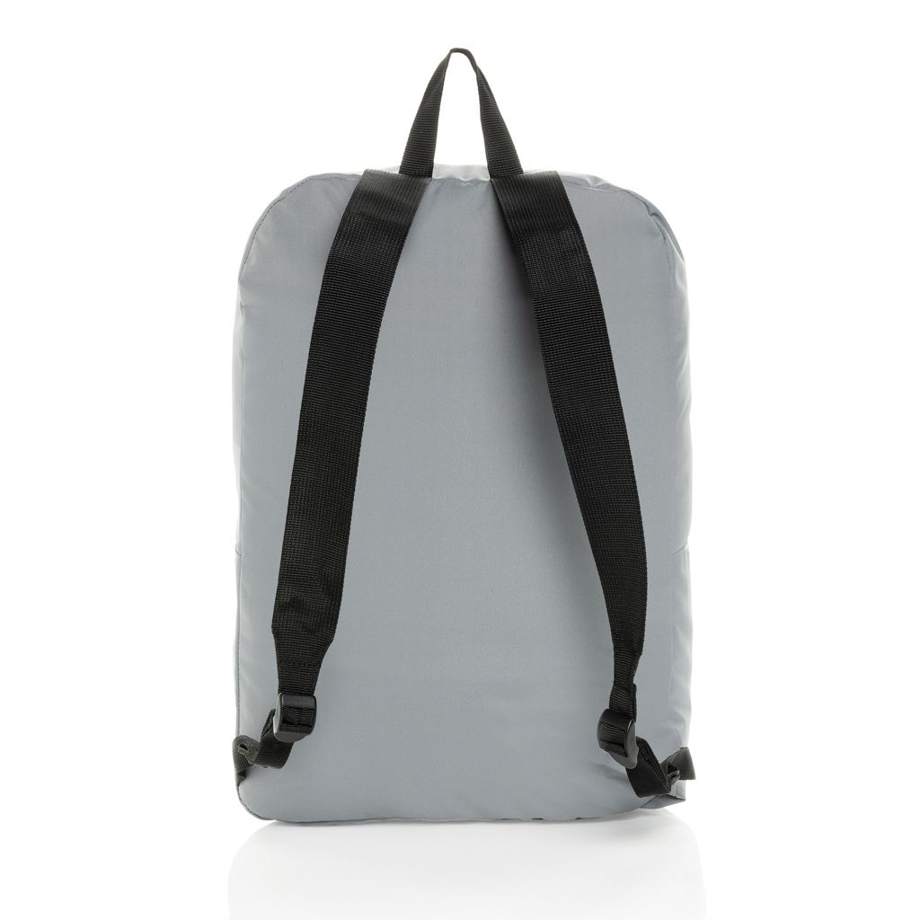 XDP763.19-02Dillon AWARE™ RPET faltbarer klassischer Rucksack_ grau