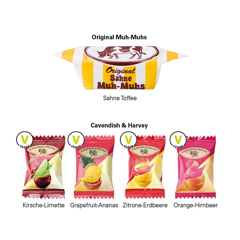 JG10253-1Geschenkbox Midi Schleife Bonbons_ Cavendish _ Harvey Mini Bonbons_ Fruchtmix