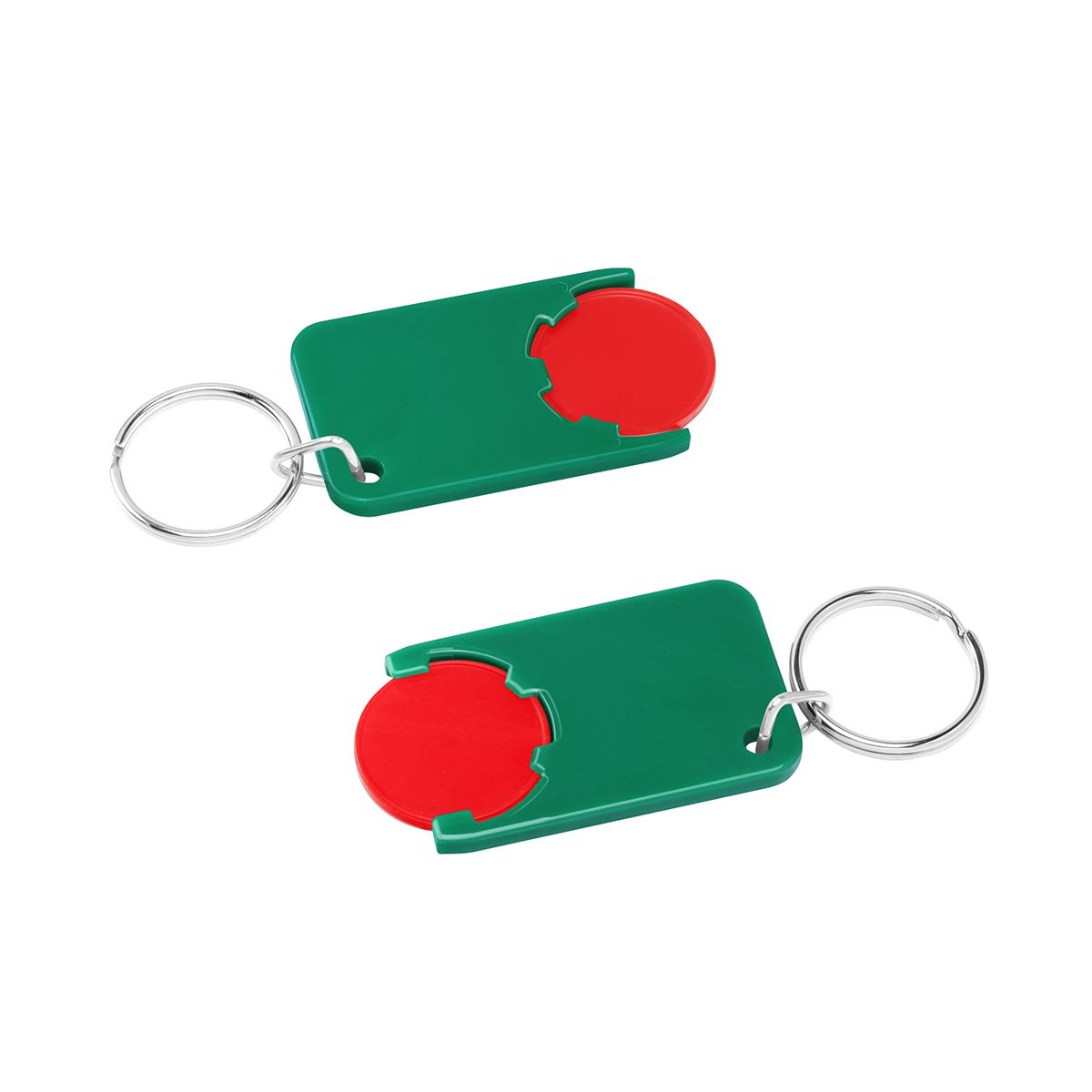 HE7454R-1-2Chiphalter mit 1€-Chip _Beta_ rot_ gruen HE7454R-1-2Chiphalter mit 1€-Chip _Beta_ rot_ gruen