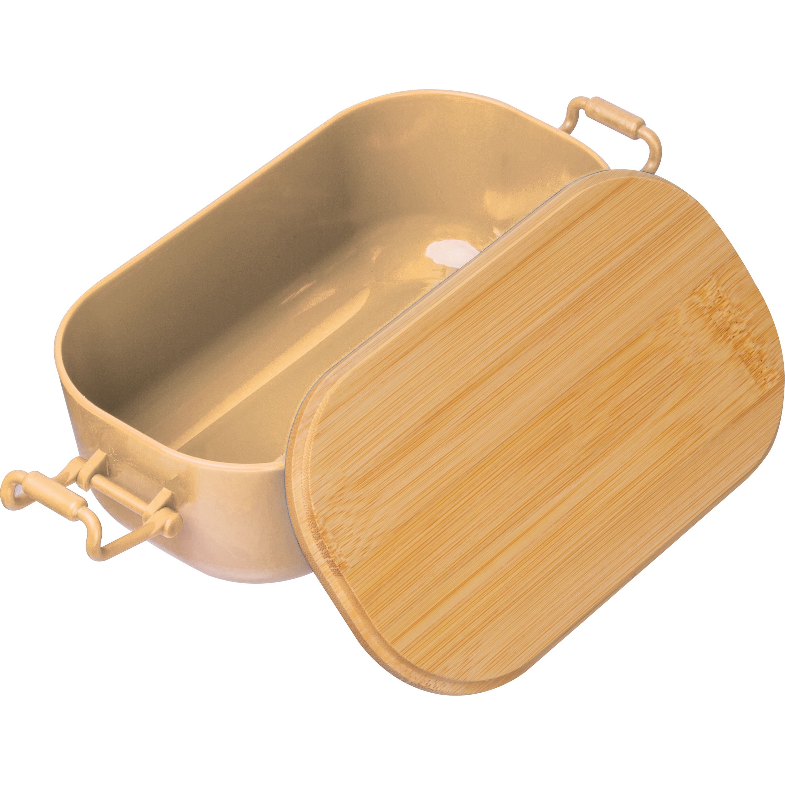 MA85363-13Lunchbox mit Bambusdeckel und Buegelverschluss JAVIER_ beige