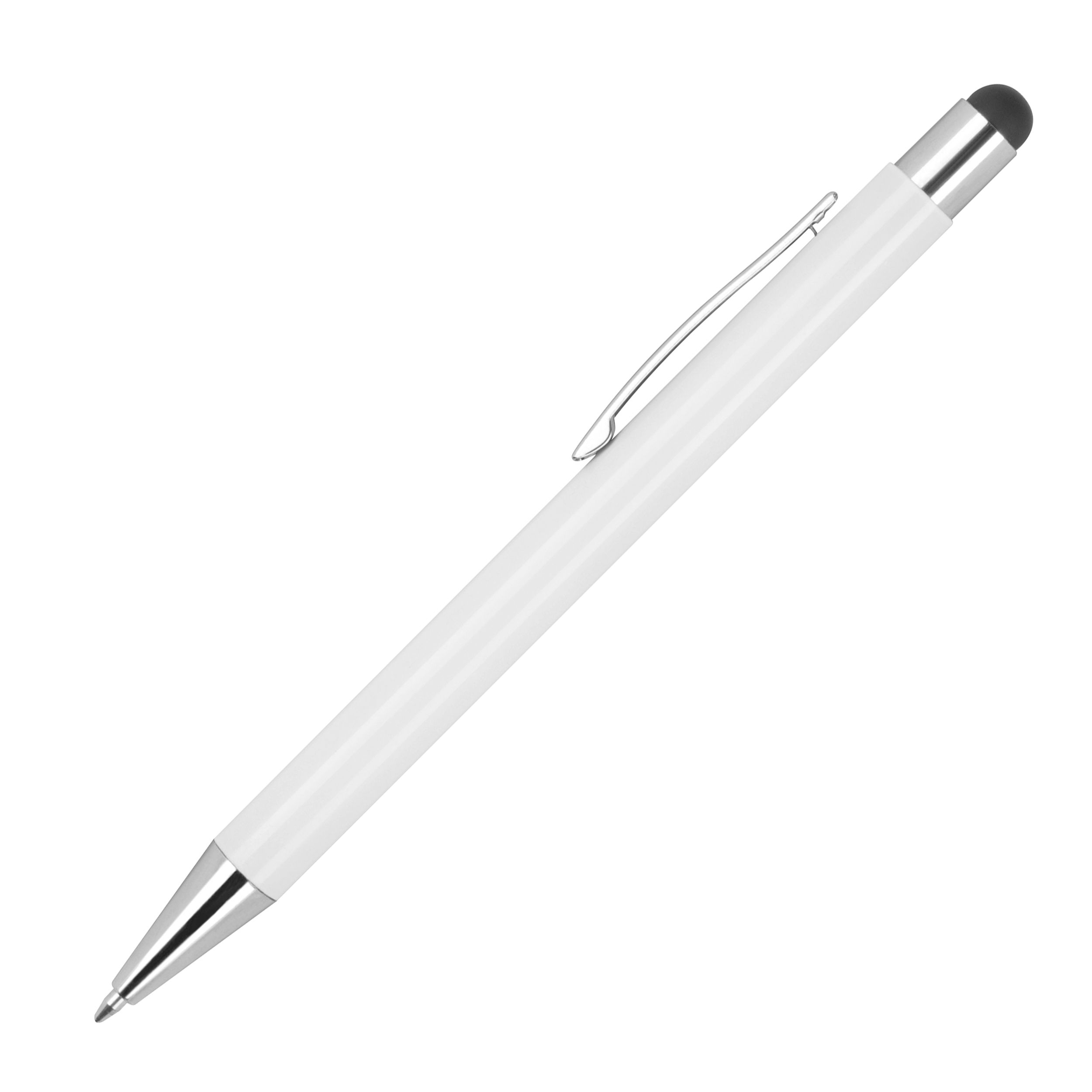 MA13238-03Kugelschreiber aus Aluminium mit gummierter Oberflaeche _ schwarz