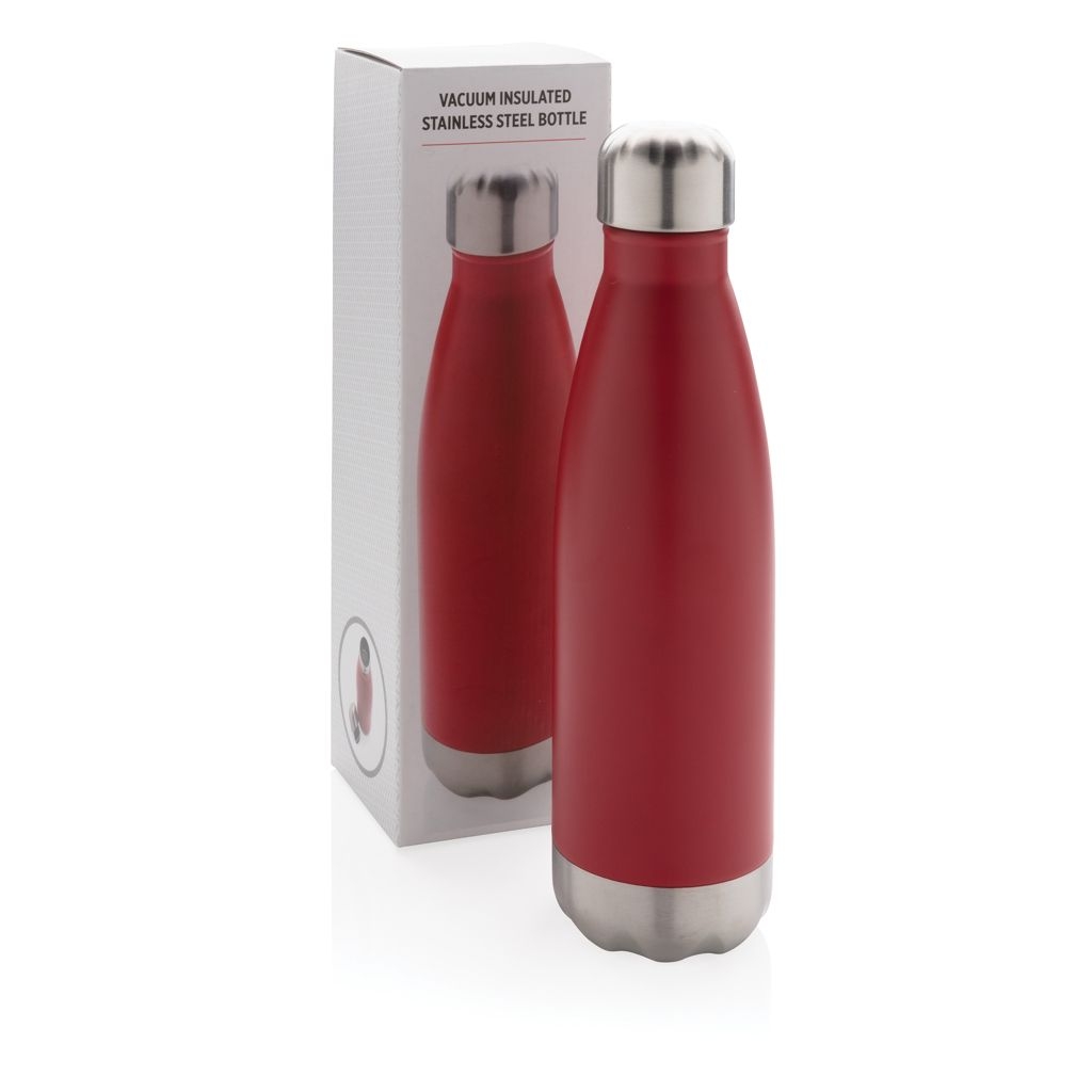 XDP436.49-4Vakuumisolierte Stainless Steel Flasche_ rot