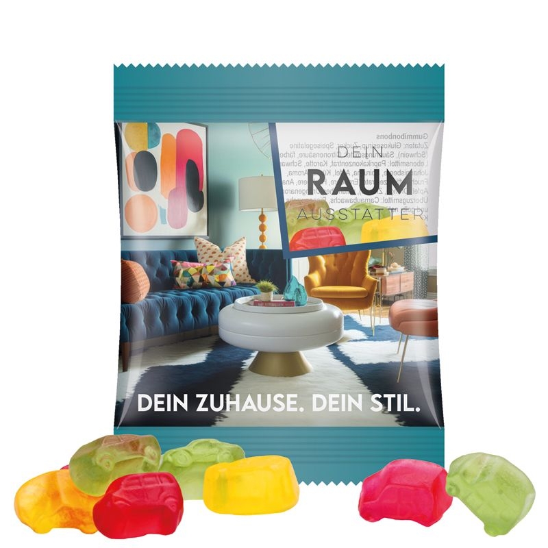JG10061-10Minituete 10 g Trolli Fruchtgummi Standardformen_ Automischung_ transparente Folie
