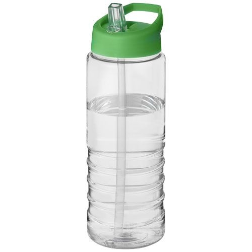 PF210877-7H2O Active® Treble 750 ml Sportflasche mit Ausgussdeckel_ transparent_gruen PF210877-7H2O Active® Treble 750 ml Sportflasche mit Ausgussdeckel_ transparent_gruen