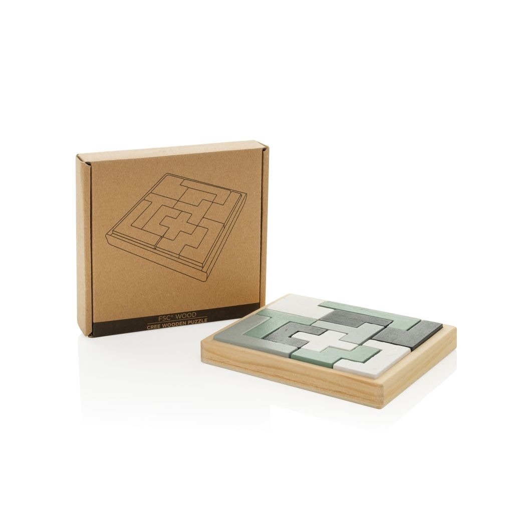 XDP940.28-9Cree Holz-Puzzle_ braun