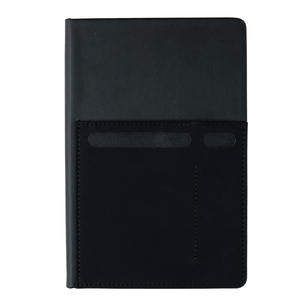 XDP773.01-1A5 Deluxe Notizbuch mit Faechern_ schwarz