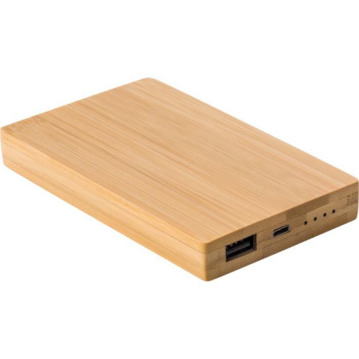 GI9147-11Powerbank aus Bambus Ruby_ Braun