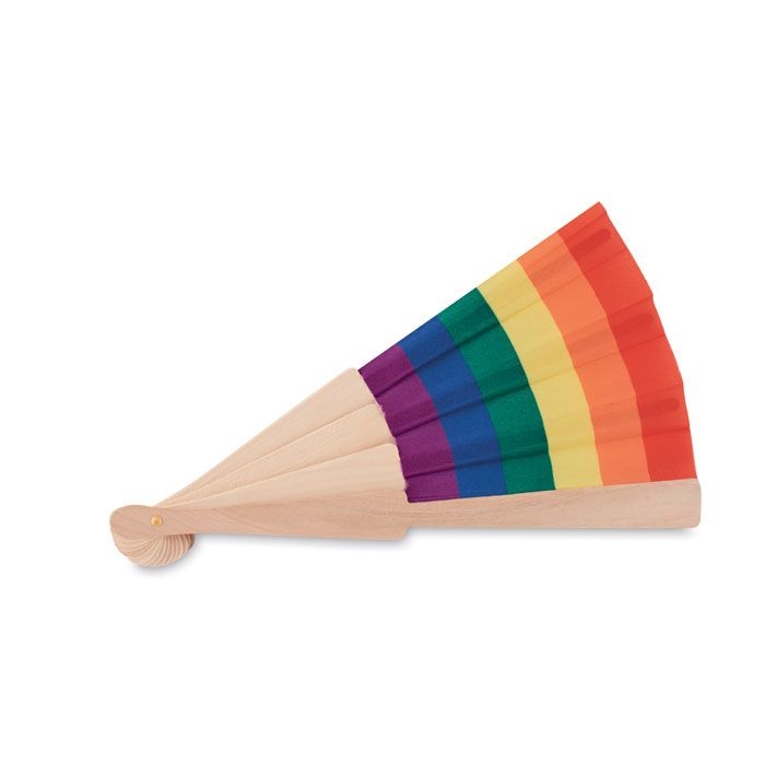 MO6446-99Bowfan Faecher regenbogenfarbig_ bunt