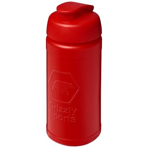 PF210289-2Baseline Rise 500 ml Sportflasche mit Klappdeckel_ rot_rot