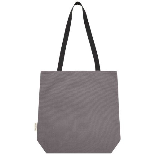 PF130042-3Joey vielseitige Tragetasche aus GRS recyceltem Canvas 14 L_ grau