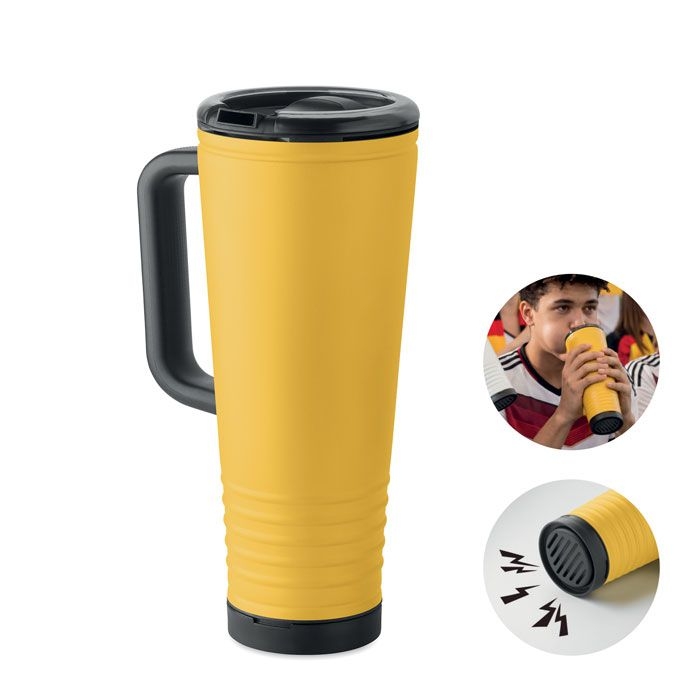MO2995-08Howler Cup Doppelwandiger Becher 700ml_ gelb