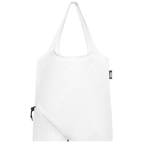 PF120541-1Sabia faltbare RPET Tragetasche 7L_ weiss