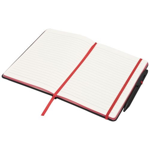 PF210210-5Noir Edge A5 Notizbuch mit farbigem Rand_ schwarz_rot