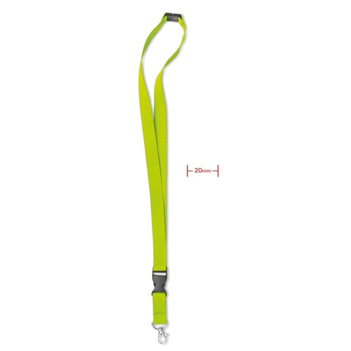MO8595-48Lany Lanyard mit Karabiner 20mm_ limette