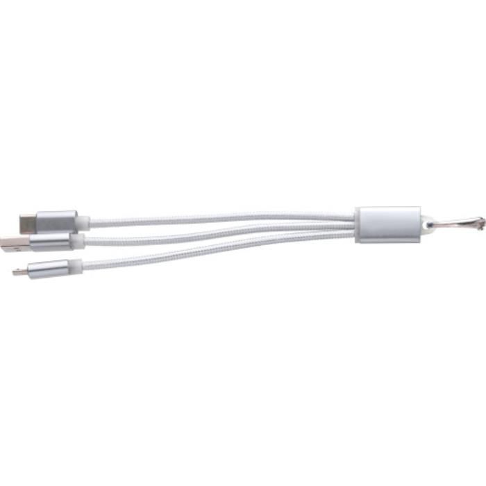 GI9215-32USB-Aufladekabel aus Aluminium Alvin_ Silber
