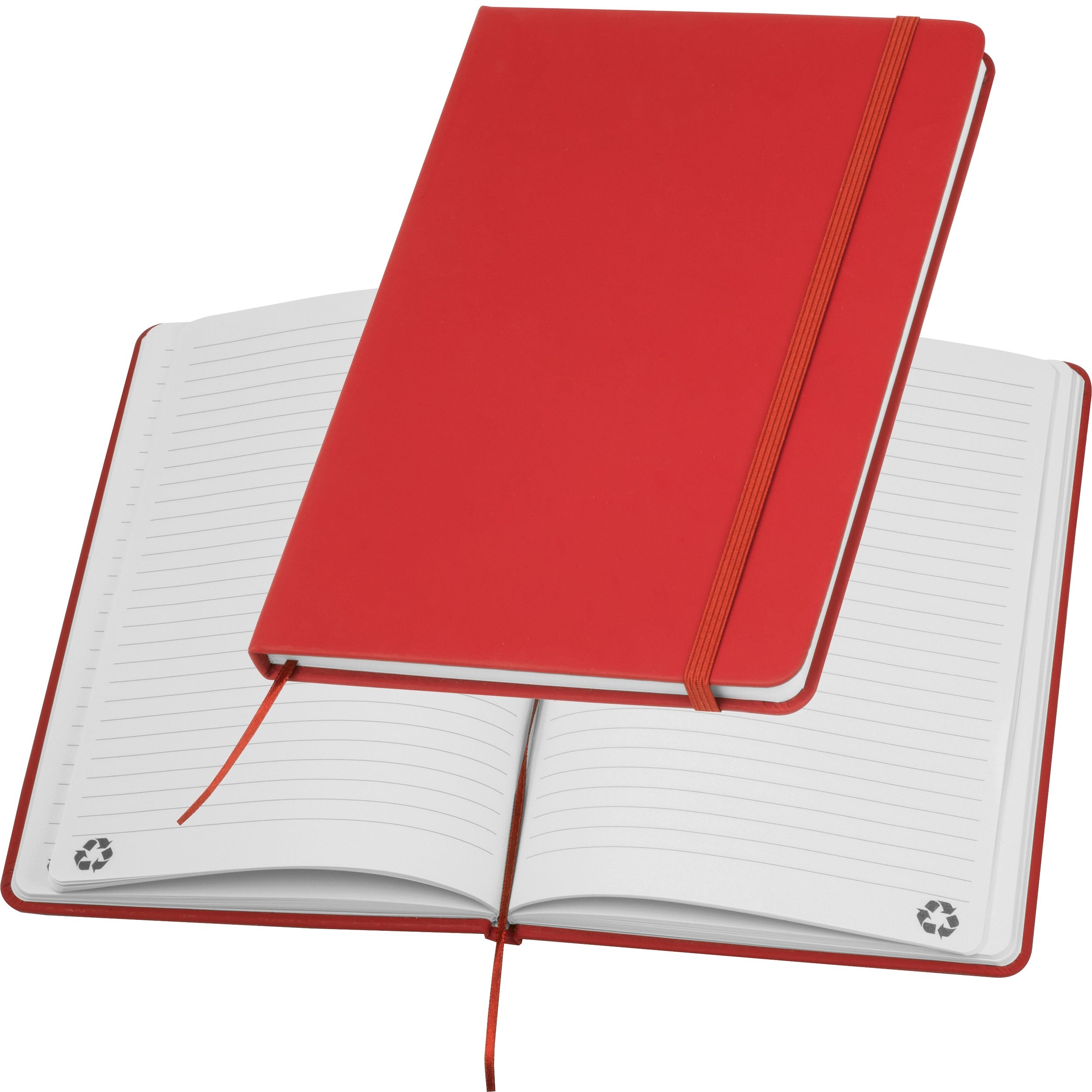 MA25261-05A5 Notizbuch aus Recyclingpapier _ rot MA25261-05A5 Notizbuch aus Recyclingpapier _ rot