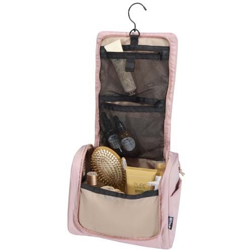 PF130117-2Puffer GRS recycelte aufhaengbare Kulturtasche 8L_ altrosa