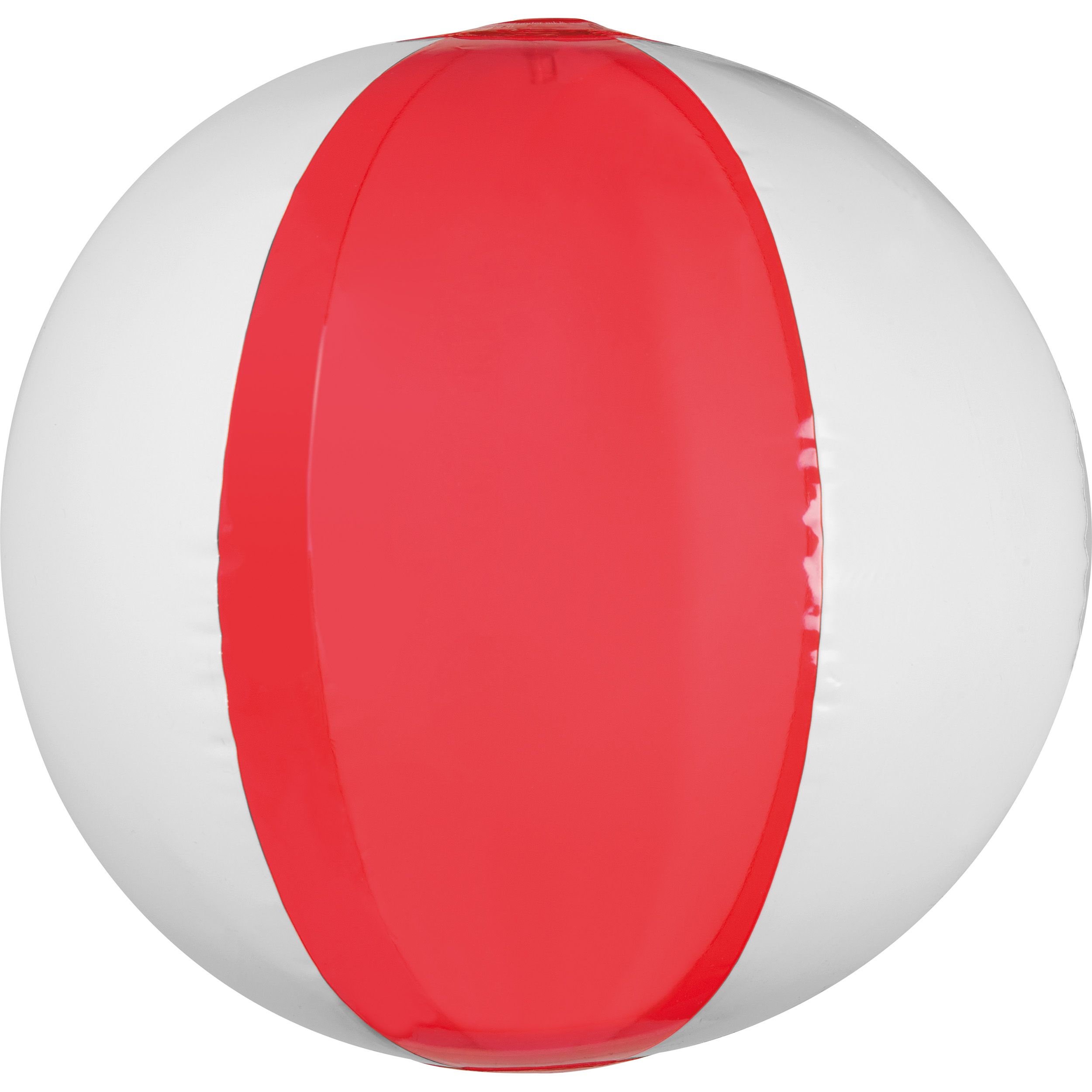 MA50914-05Strandball bicolour farbig_transparent_ rot