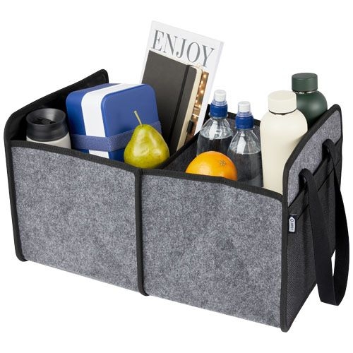 PF120664-1Felta faltbarer Auto-Organizer aus GRS-recyceltem Filz_ mittelgrau
