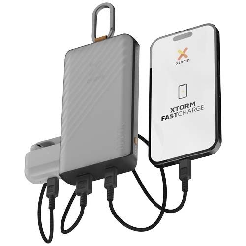 PF124479-1Xtorm XG2S101 Go2 10.000 mAh 15W Solar Powerbank mit Lampe _ kohle