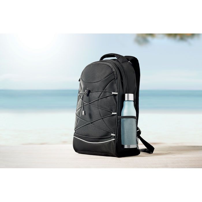 MO6156-03Monte Lomo Rucksack 600D RPET_ Schwarz
