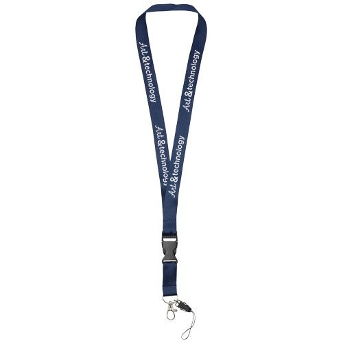 PF102508-3Sagan Lanyard mit abnehmbarer Schnalle und Handyband_ navy