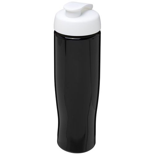 PF210040-13H2O Active® Tempo 700 ml Sportflasche mit Klappdeckel_ schwarz_weiss PF210040-13H2O Active® Tempo 700 ml Sportflasche mit Klappdeckel_ schwarz_weiss