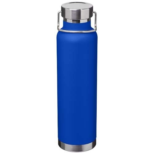 PF100865-3Thor 650 ml RCS-zertifizierte Kupfer-Vakuum Isolierflasche aus recyceltem Edelstahl _ royalblau