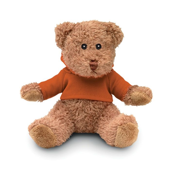 MO7375-10Johnny Teddybaer mit Hoody_ Orange