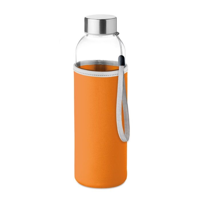MO9358-10Utah Glass Trinkflasche Glas 500 ml_ orange