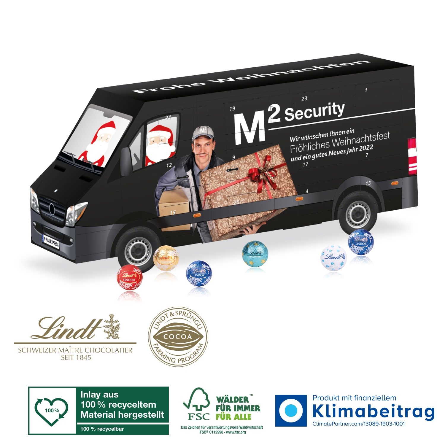 CD95394-013D Adventskalender Lindt „Transporter“_ Motiv-Vorlage