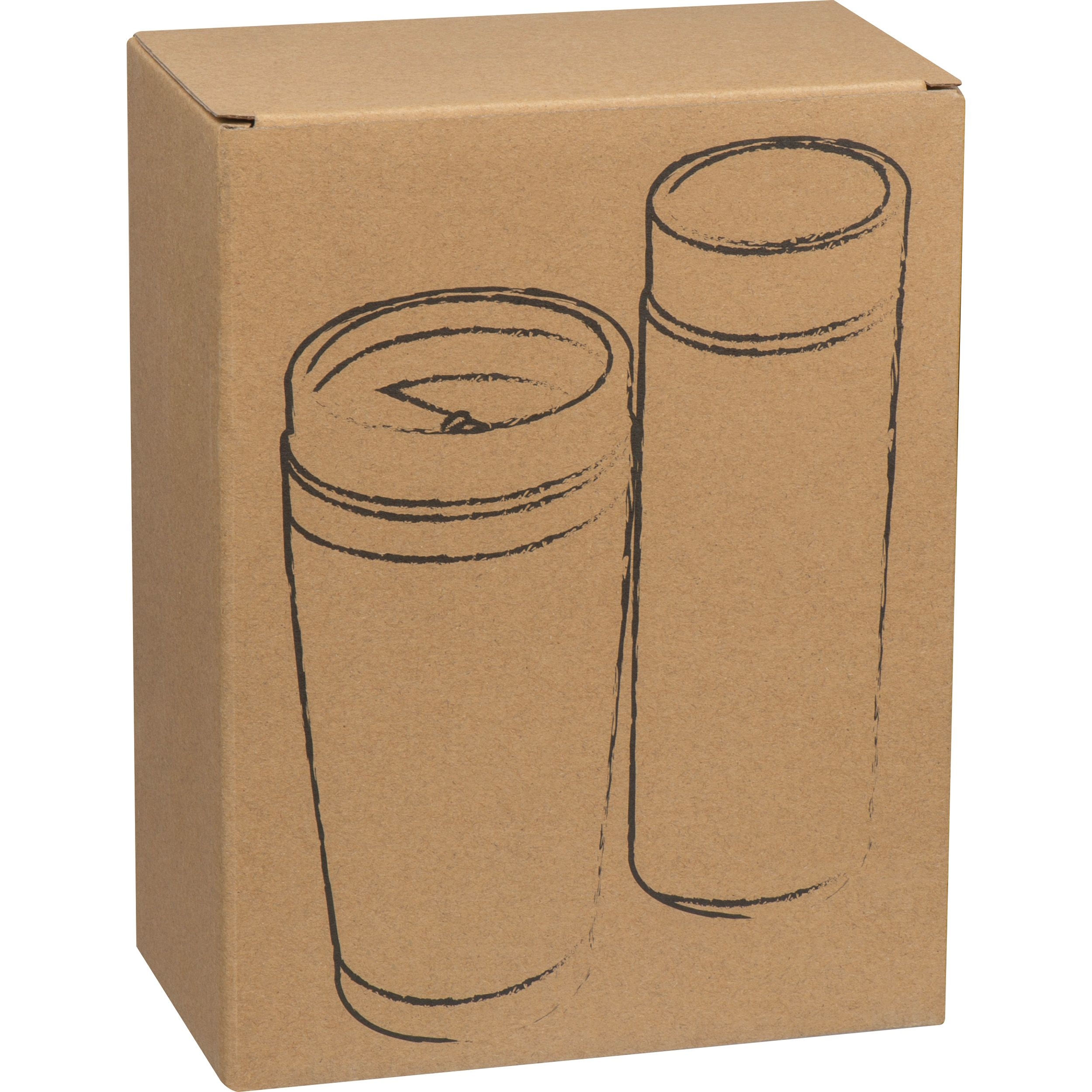 MA62979-13Set aus Trinkbecher und Vakuum Trinkflasche_ beige