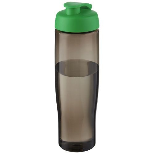 PF210448-8H2O Active® Eco Tempo 700 ml Sportflasche mit Klappdeckel_ gruen_kohle PF210448-8H2O Active® Eco Tempo 700 ml Sportflasche mit Klappdeckel_ gruen_kohle