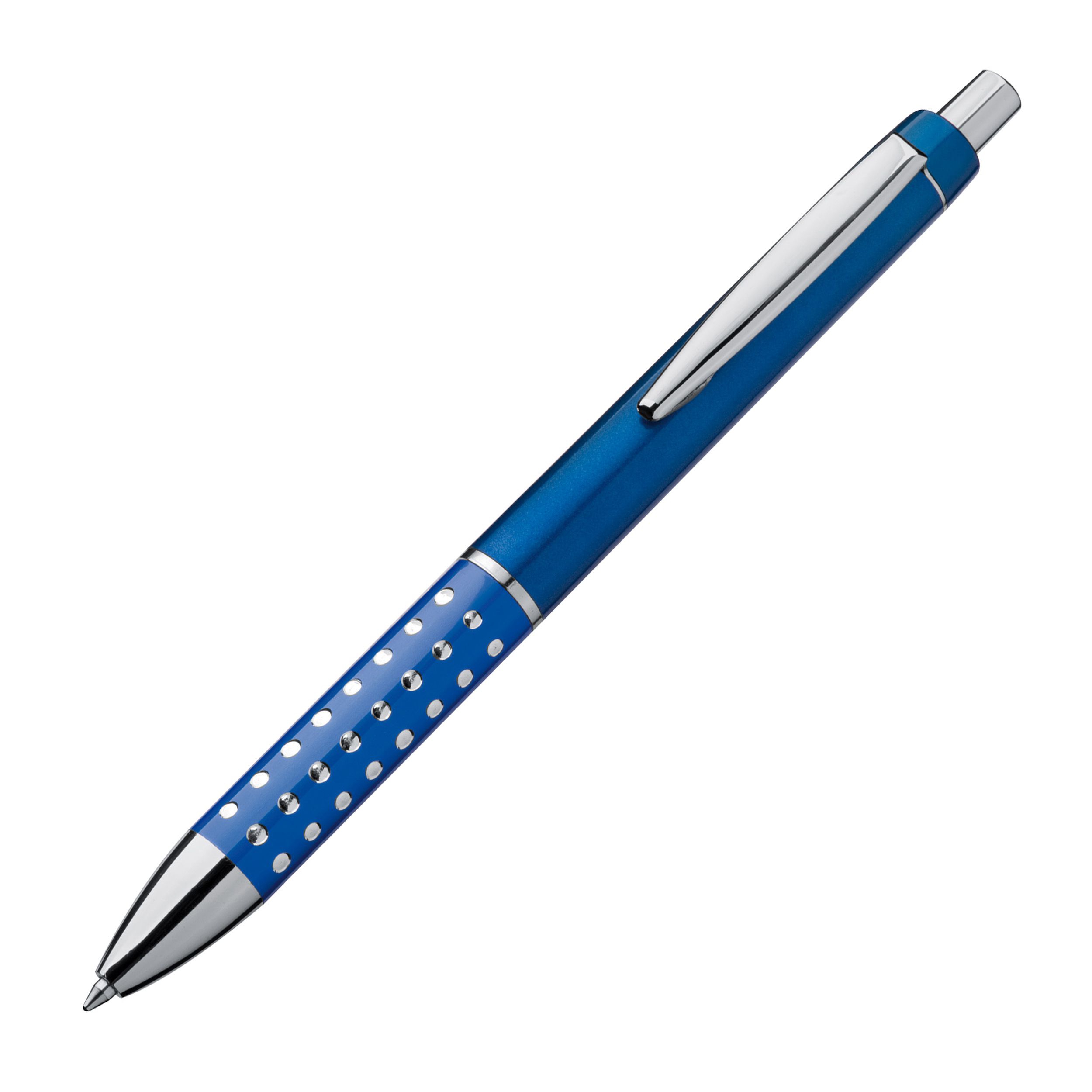 Kugelschreiber mit glitzernder Griffzone, blau