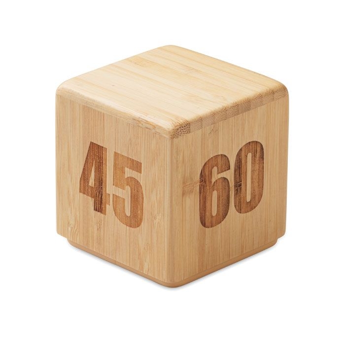 MO2933-40Curt Zeitwuerfel Bambus_ holz