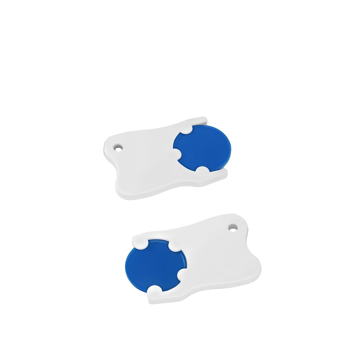 HE8287-3-0Chiphalter mit 1€-Chip _Zahn_ blau_ weiss