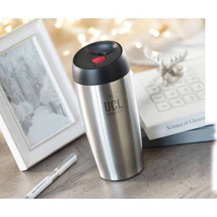 MO9105-16Uppsala Trinkbecher Edelstahl 350ml_ Mattsilber