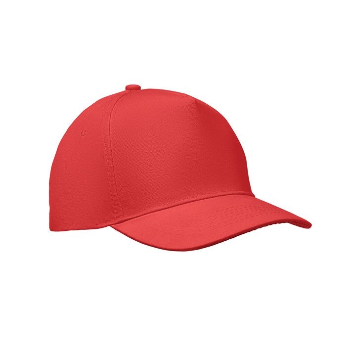MO2345-05Sunny Baseball Kappe 5 Panels_ rot