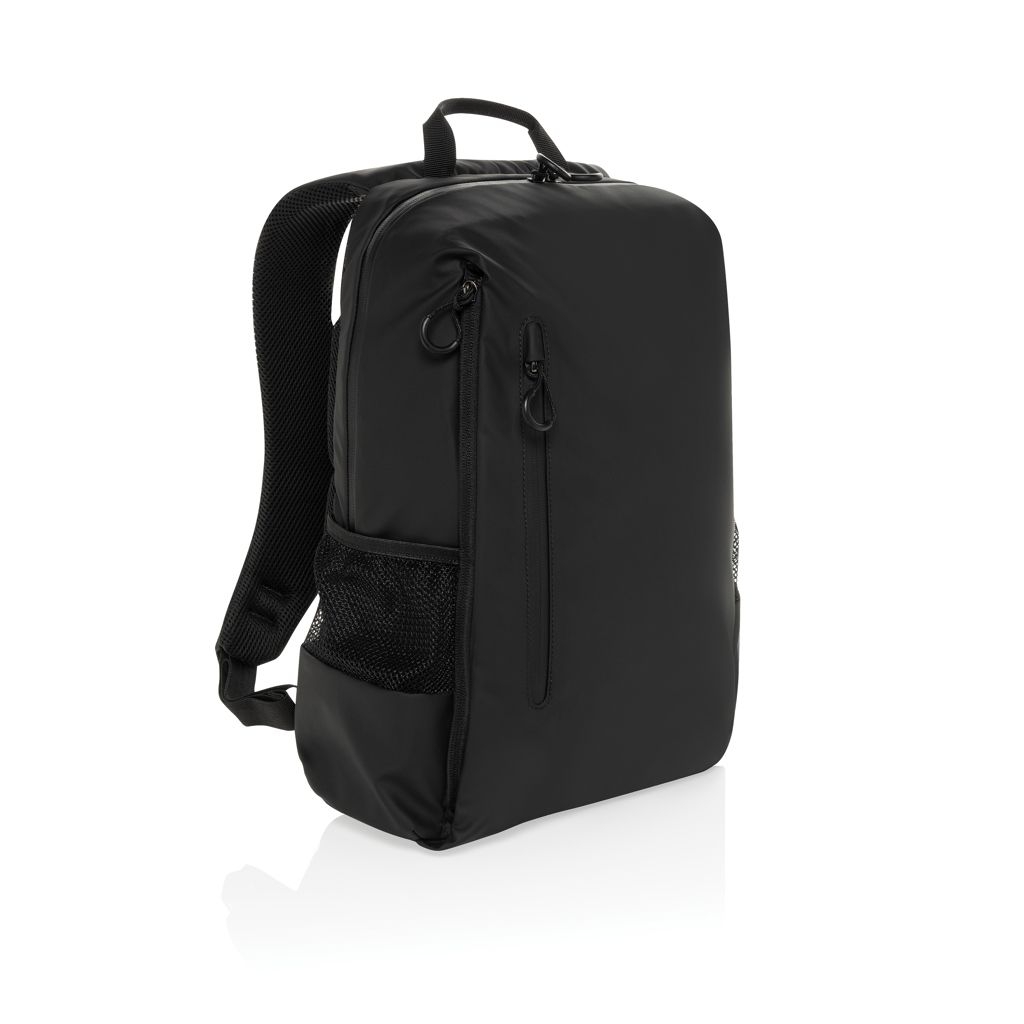 XDP763.44-01Lima Aware™ RPET wasserabweisender 15_6_ Laptop-Rucksack_ schwarz