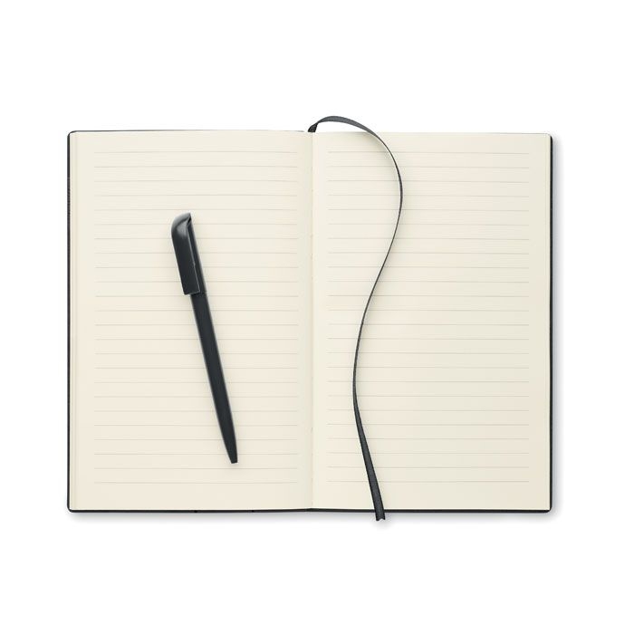 MO2524-03Nota DIN A5 PU Notizbuch mit Stift_ schwarz