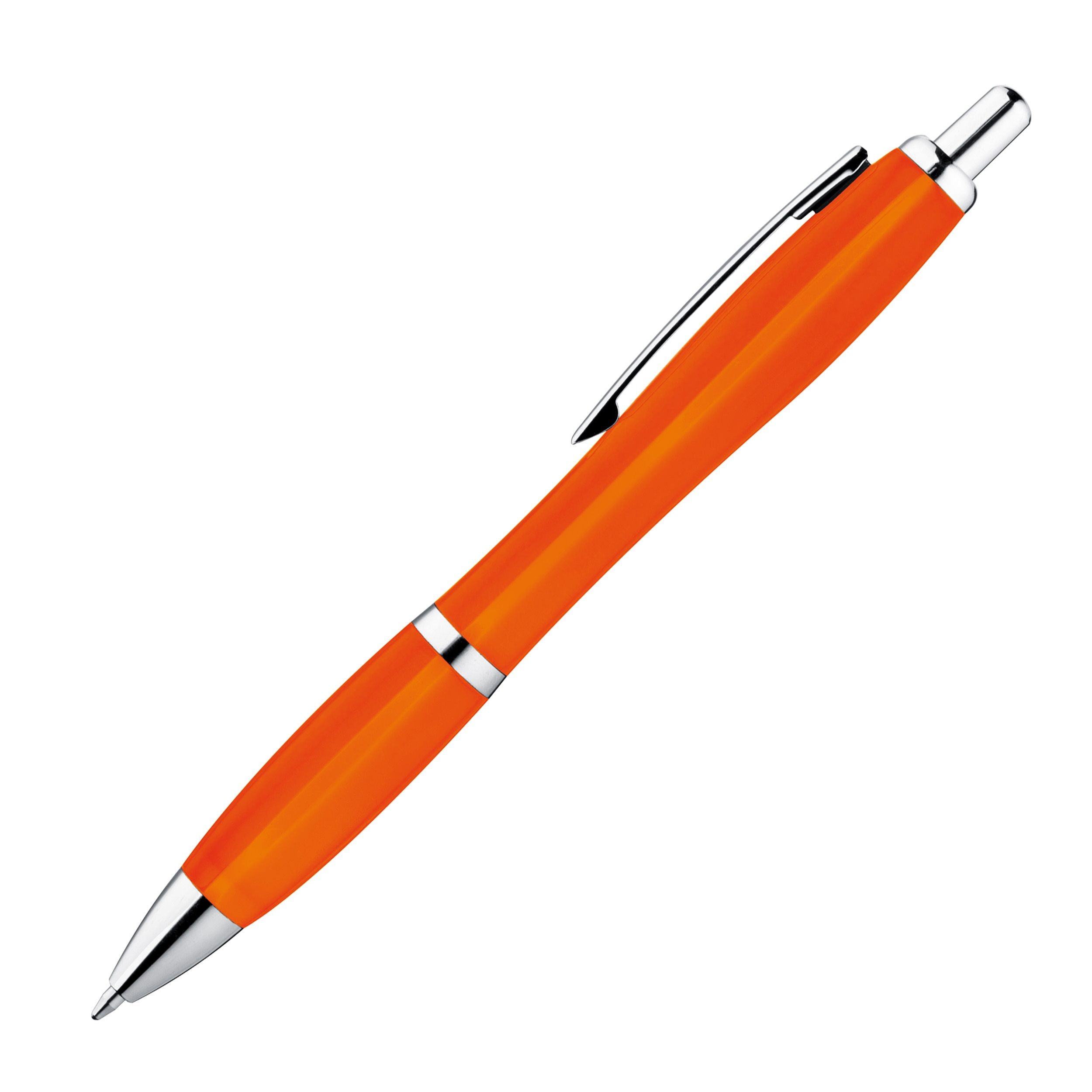 MA11679-10Kunststoffkugelschreiber vollfarbig _ orange