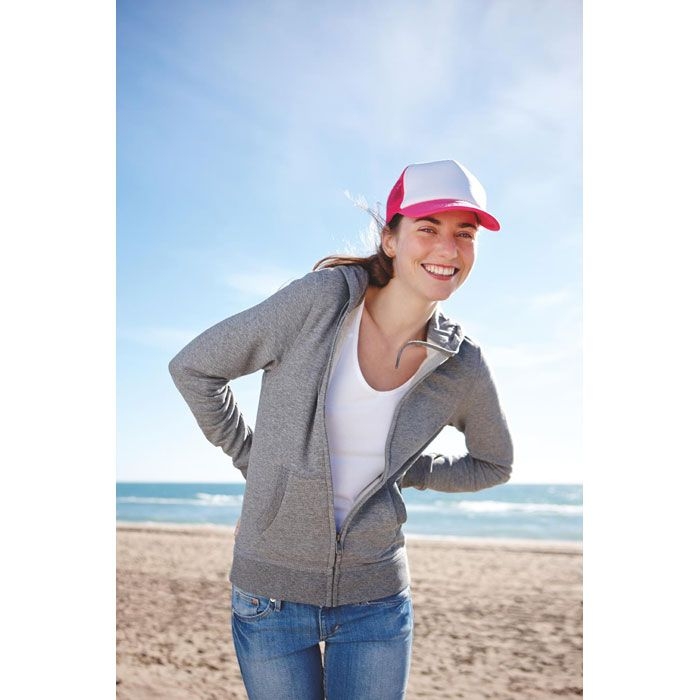 MO8594-72Trucker Cap Truckers Cap_ Neon Fuchsia
