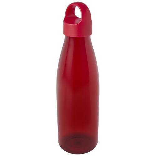 PF100835-2Bergen Trinkflasche aus recyceltem Kunststoff 800 ml_ rot